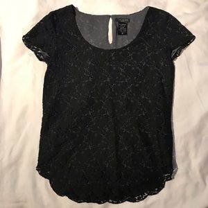 Talula Black Lace Blouse - XS